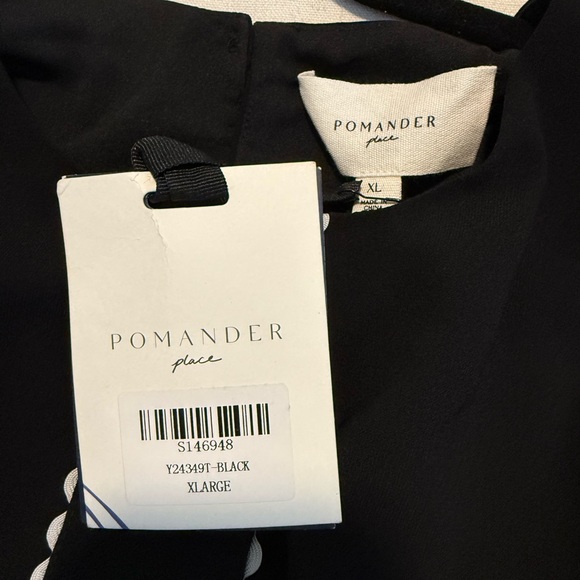 NWT Pomander Place by Tuckernuck Women's Black White Isabel Bow Dress sz XL - Picture 10 of 11